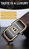 Men's Leather Automatic Buckle Belt _BUY 1 GET 1 FREE (Black & Brown) @ Just Rs.499/-