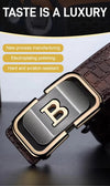 Men's Leather Automatic Buckle Belt _BUY 1 GET 1 FREE (Black & Brown) @ Just Rs.499/-