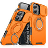 LuxuryKase Shockproof Case with Slide Camera Cover | 360° Rotating Ring Kickstand | Rugged Armour Protection For iPhone Series