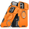 LuxuryKase Shockproof Case with Slide Camera Cover | 360° Rotating Ring Kickstand | Rugged Armour Protection For iPhone Series