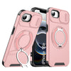 LuxuryKase Shockproof Case with Slide Camera Cover | 360° Rotating Ring Kickstand | Rugged Armour Protection For iPhone Series