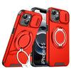 LuxuryKase Shockproof Case with Slide Camera Cover | 360° Rotating Ring Kickstand | Rugged Armour Protection For iPhone Series