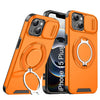 LuxuryKase Shockproof Case with Slide Camera Cover | 360° Rotating Ring Kickstand | Rugged Armour Protection For iPhone Series