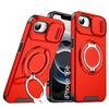 LuxuryKase Shockproof Case with Slide Camera Cover | 360° Rotating Ring Kickstand | Rugged Armour Protection For iPhone Series