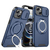 LuxuryKase Shockproof Case with Slide Camera Cover | 360° Rotating Ring Kickstand | Rugged Armour Protection For iPhone Series