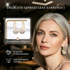 Apricot Leaf Pearl Earrings