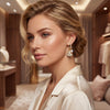 Apricot Leaf Pearl Earrings