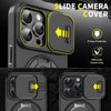 LuxuryKase Shockproof Case with Slide Camera Cover | 360° Rotating Ring Kickstand | Rugged Armour Protection For iPhone Series