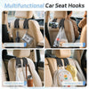 Premium Leather Car Seat Hooks – Stylish Car Organizer