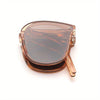 Fashionable Rivet Decor Polarized Square Glasses – Stylish & Portable
