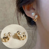 Pearl Zircon Elegant Earrings for Women Tulps Earring Hypoallergenic Fashion Jewelry Accessories