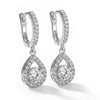Elegant Teardrop Dangle Hoop Earrings