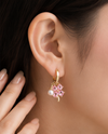 Rose Petal Pearl Earrings