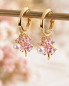 Rose Petal Pearl Earrings