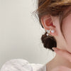 Pearl Zircon Elegant Earrings for Women Tulps Earring Hypoallergenic Fashion Jewelry Accessories