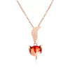 Non Tarnish 18k Gold Plated Stainless Steel Cute Fox Animal Pendant Necklace