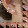 Pearl Zircon Elegant Earrings for Women Tulps Earring Hypoallergenic Fashion Jewelry Accessories