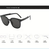 Fashionable Rivet Decor Polarized Square Glasses – Stylish & Portable