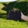 Slim Denim Pocket Wallet with Secure Card Holder