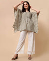 Women Printed Relaxed Fit Top with Kaftan Sleeves