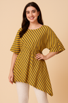 Women Printed Relaxed Fit Top with Kaftan Sleeves