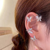 Crystal Butterfly Cuff Earrings (PAIR)