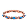 Antique Copper Finish Magnetic Stone Bracelet