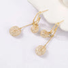 📢📢50% OFF !! ⏰Elegant Artificial Crystal Tassel Drop Earrings