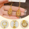 Women's Gold-Plated Teardrop Earrings