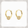 ✨Buy 2 Get 1 Free❣️Gold Circle Earrings with Small Ball